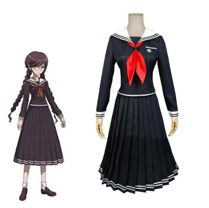 Anime Danganronpa Dangan-Ronpa 2 Toko Fukawa Uniforme Conjunto Cosplay Disfraz Y0913