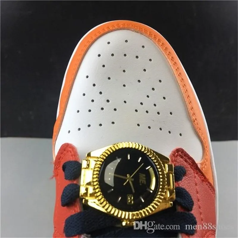 1 Mid Fearless X Melody Ehsani Orange green mandarin duck gold watch splicing Men WOMEN outdoor Top Quality basketball Shoes CQ7629-100 Wi
