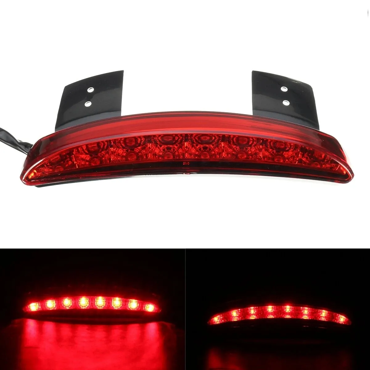 Feux arrière de plaque d'immatriculation de frein de virage arrière de moto 8LED 12V pour Harley Sportster