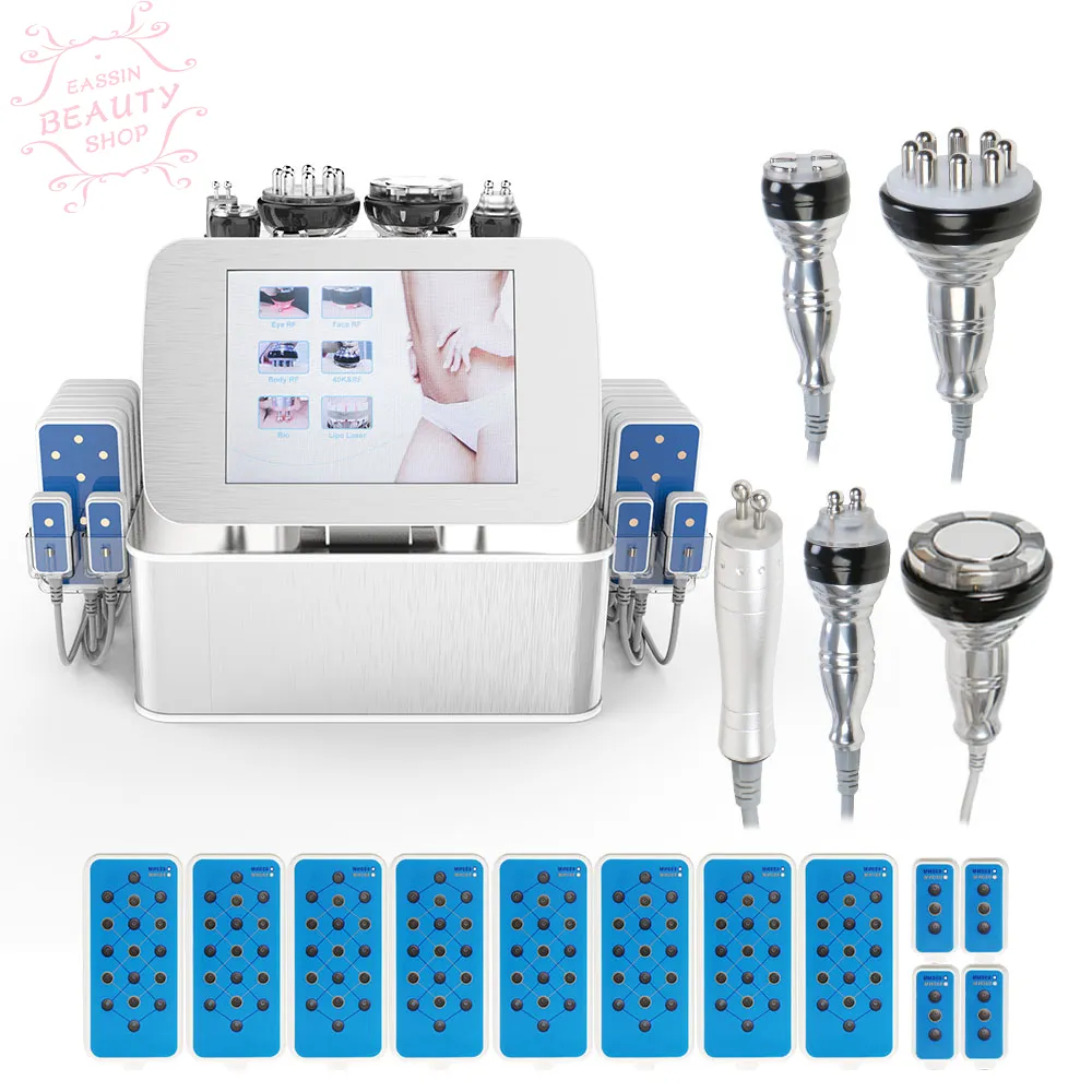 Uniosetion Cavitation Minceur Machine LED Laser Cellulite Enlèvement Perte de Poids BIO Sonde Lifting du Visage