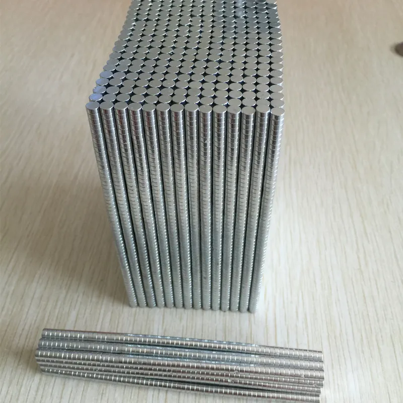 Wholesale - In Stock 1000pcs Strong Round NdFeB Magnets Dia 2x1mm N35 Rare Earth Neodymium Permanent Craft/DIY Magnet