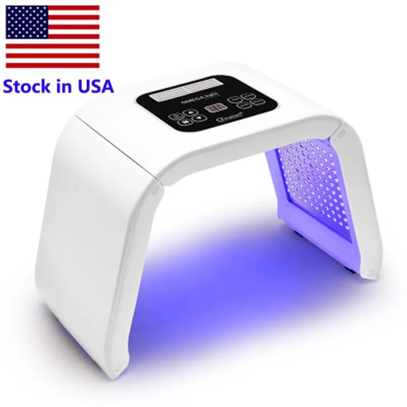 Stock en EE. UU. 7 Colores PDT LED Piel Terapia de rejuvenecimiento Calefacción Dispositivo de belleza LED Mascarilla facial Eliminación de acné Anti arruga Lighten Spots