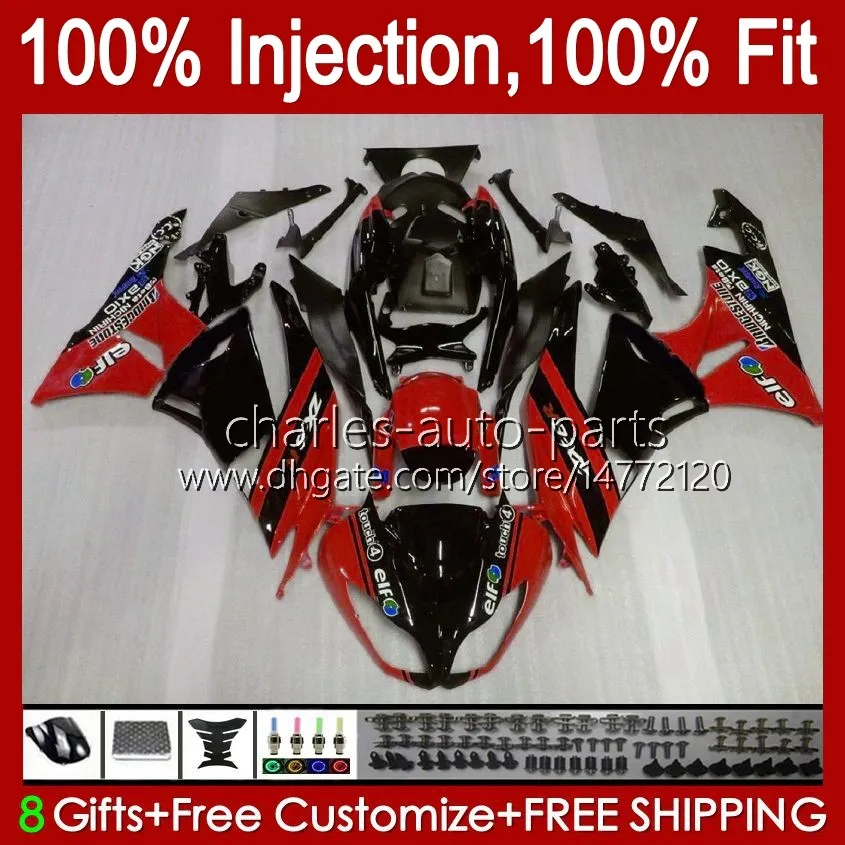 Kit de fábrica de injeção Red Kit para Kawasaki Ninja ZX 6R 6 R 636 600 CC ZX-636 2013 2014 2015 2016 2017 2017 Body 12No.91 ZX-6R ZX600 600CC ZX636 ZX6R 13 14 15 16 17 18 Feeding OEM