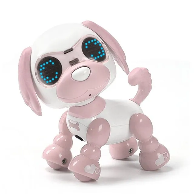 Smart Robot Toy Dog Talk Toy Interactive Smart Puppy Robot Dog Electronic LED Eye Registrazione del suono Canto Sonno Regalo per bambini