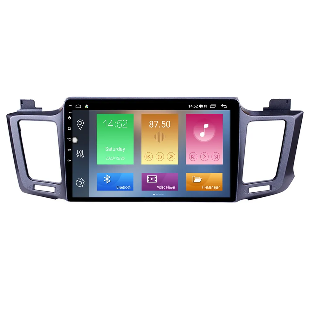 Carro DVD Multimedia Player para TOYOTA RAV4 2013-2016 Auto Head Unit Suporte WiFi OBD2 DVR TPMS 10,1 polegadas Android