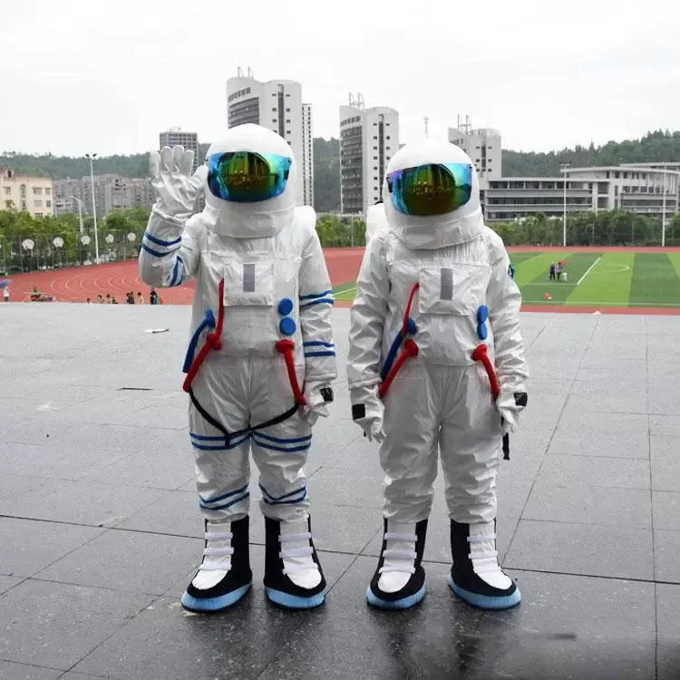 Costumi della mascotte della tuta spaziale di alta qualità Vestito da festa di fantasia di Natale Vestito da personaggio dei cartoni animati Vestito da adulto Taglia Carnevale Natale Divertimento a tema Abbigliamento