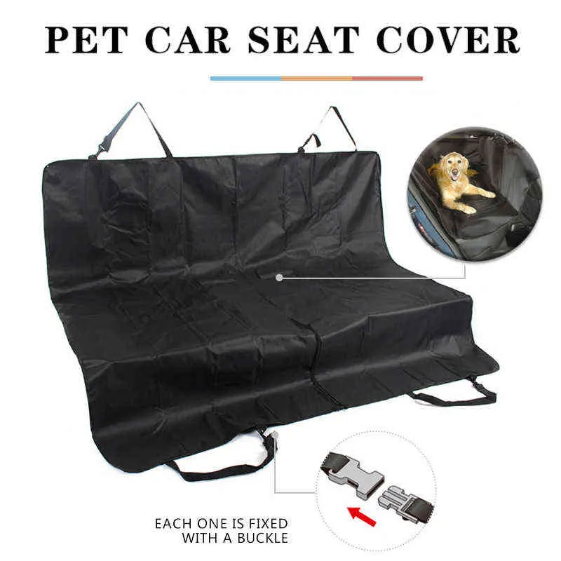 Dog Car Seat Cover 100% Wodoodporna Pet Dog Travel Mat Hamak dla małych średnich Duże Psy Podróż Samochód Tylna Wstecz Pad Safety