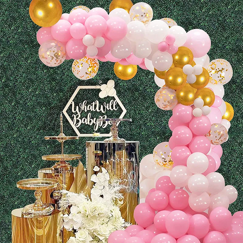 Mehrfarbige Ballonkette, Geburtstagsparty-Ballon-Set, Hochzeit, Hochzeitsarrangement, Dekoration, Lieferungen, Luftballons