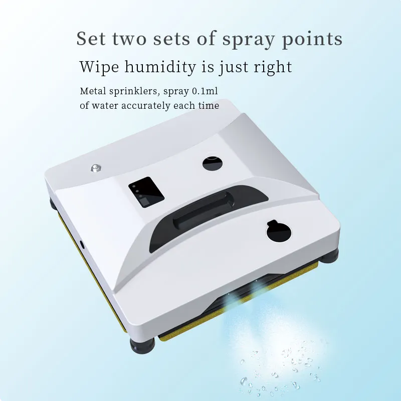 New Robot Window Cleaner Cleaning Appliances Auto Water Spray 40ml Home Windows Floor Wall Detect the Edge Sensor Robotic Vacuum Washer - Efficient Cleaning Solution