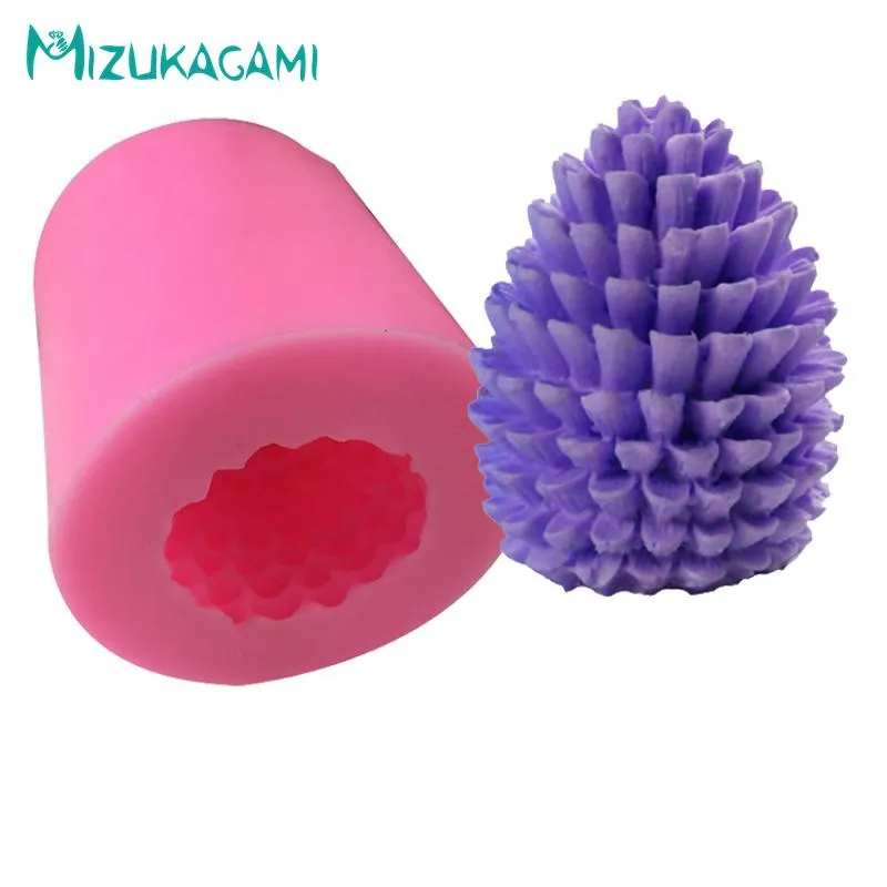 Cake Tools Chocolate Silicone Mold Pinecone Fruit Christmas Candle Cylinder Soap Fondant Decoration DJ-01260