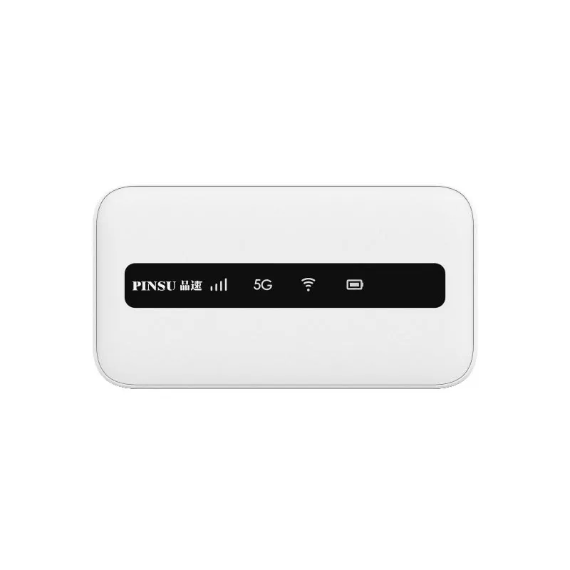 Desbloqueado Pinsu R100 5G Roter WiFi 6 Dual-Core NSA + SA Router 5G Mobile com cartão SIM Qualcomm SDX55 Moden 3600 Mah Bateria