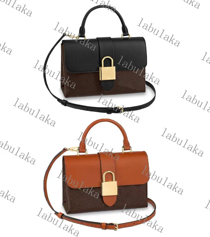 M44141 M44654 LOCKY BB borsa a tracolla da donna borsa a tracolla in pelle di vitello di design con finiture a gomito borsa a mano con sacchetti per la polvere