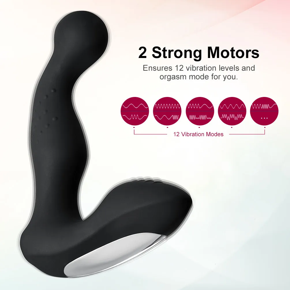 strongest prostate vibrator Thor Large Rotating Remote Control Prostate Massager