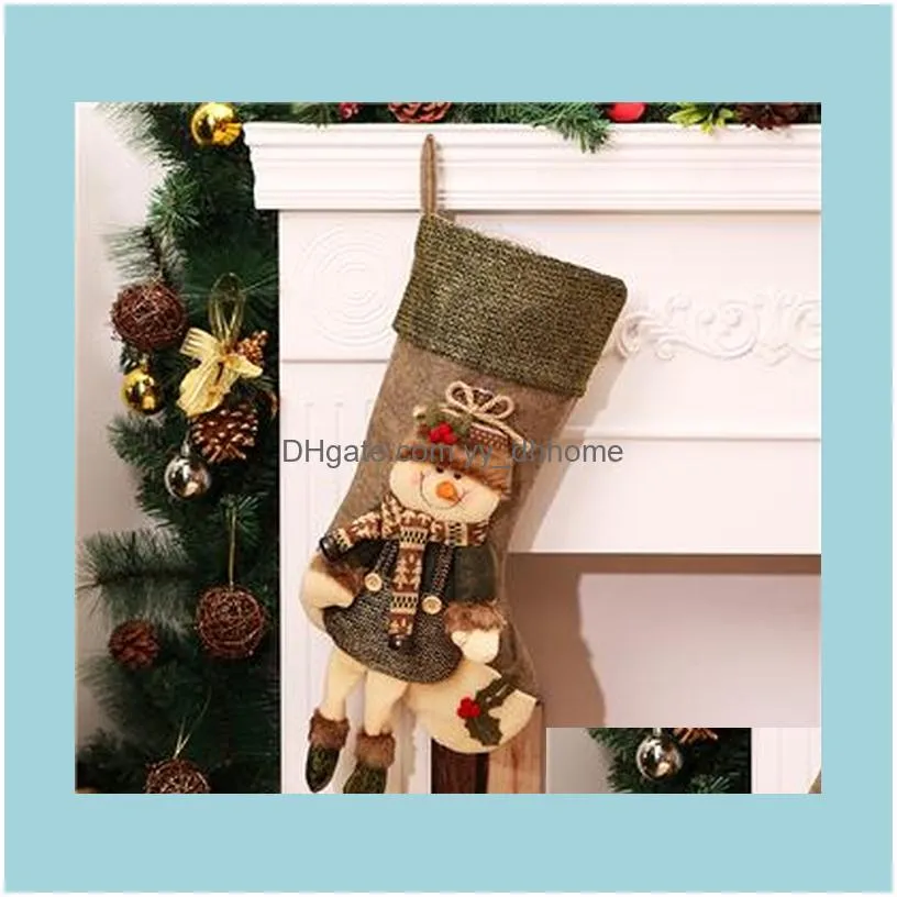 Santa Claus Snowman Christmas Decorations For Home Navidad Santa Sacks New Year Natal Pendant Ornaments Xmas Tree Decoration1