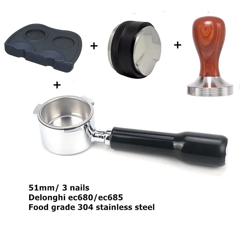 Bottomless Portafilter 51mm Delonghi EC680 EC685 Eco310 Ecp35.31 Ecp33