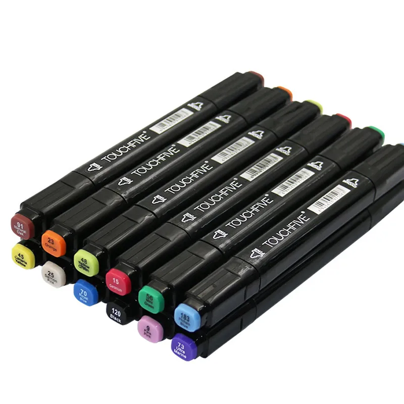 ELOKI Lot de 100 stylos pinceaux à double pointe avec pointe