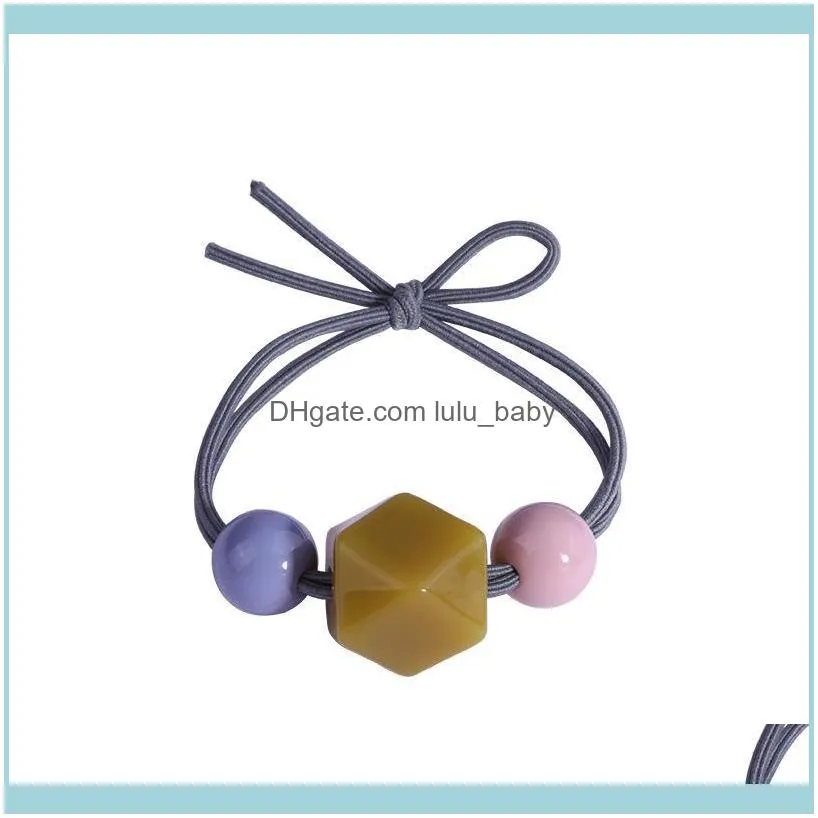 Candy Color Cute Korea Hairband High Quality Headdress Hair Rubber Band Rope Accessories For Women Clips & Barrettes