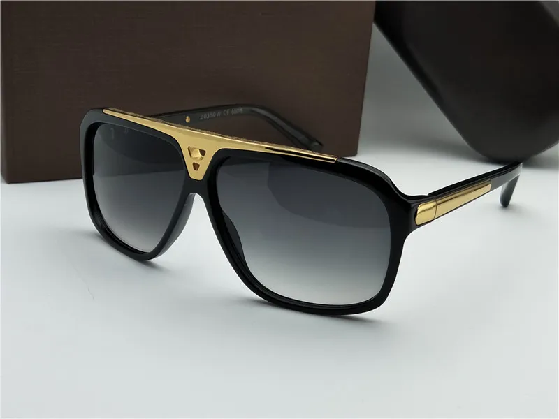 الأدلة نظارة شمسية أسود رمادي رمادي مظللة النظارات الشمسية المليونير Sonnenbrille Occhiali da sons mens yeowear shades with box