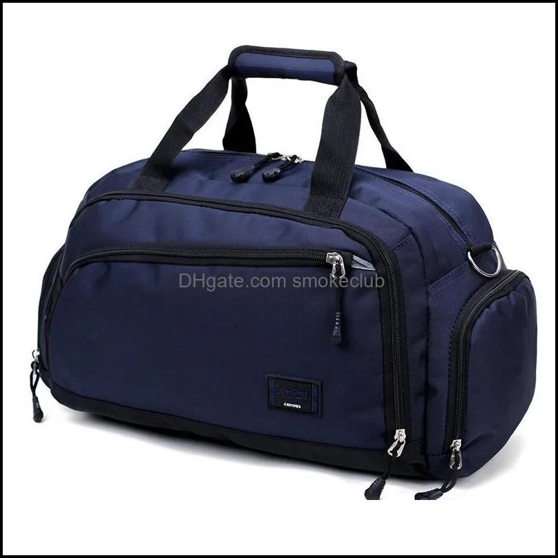 Extérieur Sacs de plein air Gym Hommes Sports Fitness Pack Cylindre One Shoder Sac de sport Femmes Sacs à main Voyage Nylon Sac à main étanche Paquet Dr