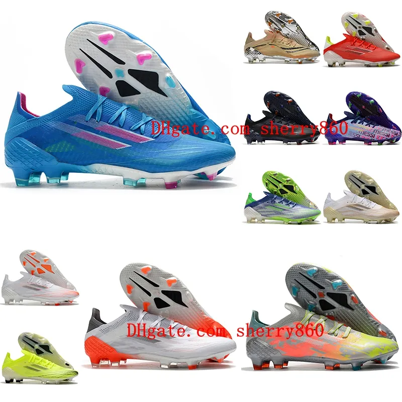 Chaussures de football montantes pour hommes X SPEEDFLOW.1 FG Firm Ground Cleats Chaussures de football rouges scarpe calcio chuteiras de futebol