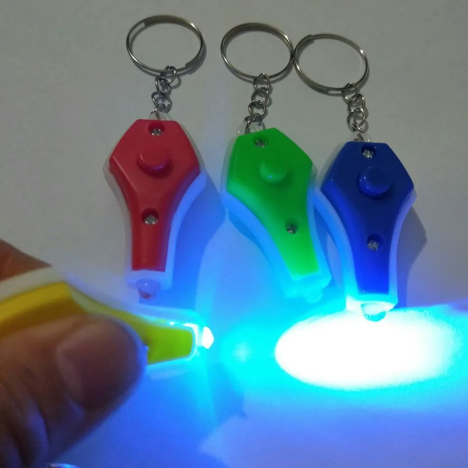 Mini lampada di controllo vaso colore lampada di controllo ultravioletta luce UV luce chiave foddle ciondolo gioielli regalo giocattoli emettitori di luce all'ingrosso