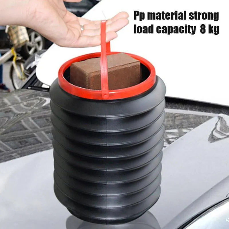 Car Organizer 4L Trash Can Storage Organiser Foldable Multifunction Magic Barrels Dust Bin TD326