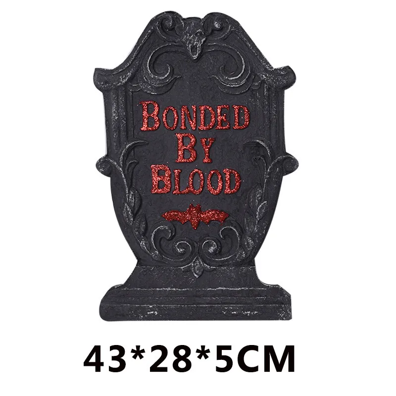 Lapide Di Halloween Con Teschio | 53 Cm | Decorazione Cimitero Finto | Resistente Alle Intemperie - Foto 5