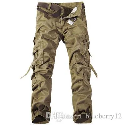 2017 Worker Pants CHRISTMAS NEW MENS CASUAL ARMY CARGO CAMO COMBAT WORK PANTS TROUSERS SIZE 28-38