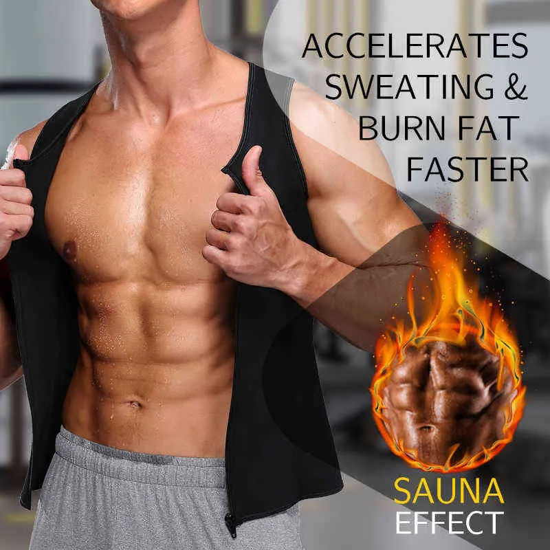 Men Waist Trainer Corset Sauna Sweat Weight Loss Body Shaper Yoga