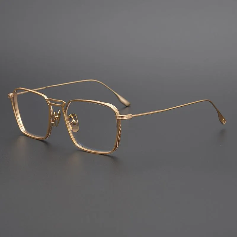 Mode lunettes de soleil cadres titane cadre classique lunettes Transparent clair lentille myopie Prescription optique femmes hommes Glasse
