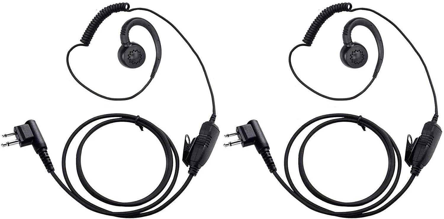 2-pin interphone headset PTT microphone is suitable for Motorola 2-Way Radio CP200 cp185 cp200d gp300 cls1110 cls1410