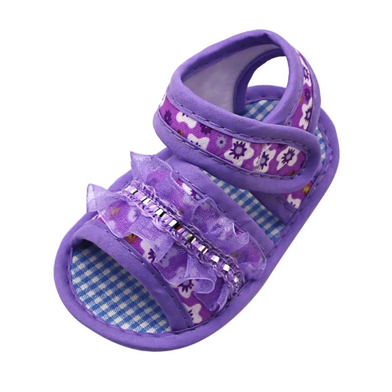 First Walkers nacidos bebé prewalker niñas apliques sandali scarpe singole da bambina por bambini appena nati fille