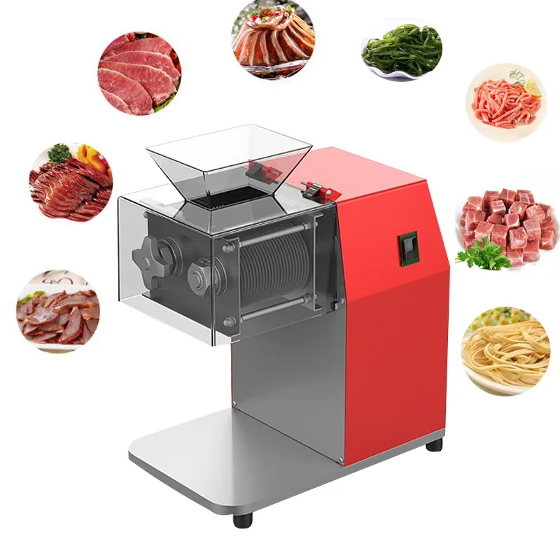 Elektrische Schneidemaschine für rotes Fleisch für Schweinefleisch, Rind, Hähnchenbrust, Fischschneider, 1100 W