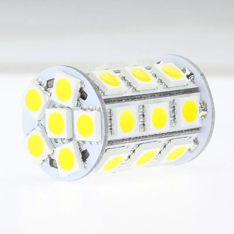 LED G6.35 2700K Lampada Lampada Lampadina 12VAC / 12VDC / 24VDC 27LED di 5050SMD 4W per sostituire 35W alogeni