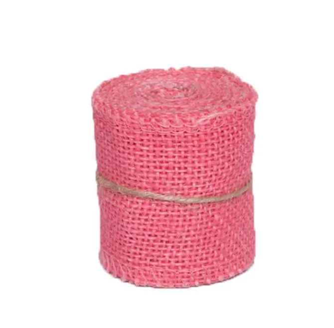 2021 Nouvelle couleur Burlap Ruban Roll Arts Artists Supplies Party de mariage Décoration de baby shower