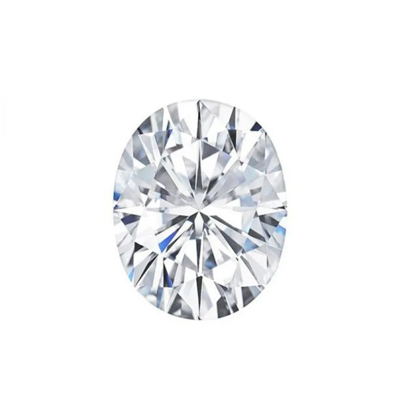 100 % 진짜 느슨한 보석 Moissanite 0.5ct 4 * 6mm D 다이아몬드 반지 보석을위한 탁월한 컷 보석 돌 우수