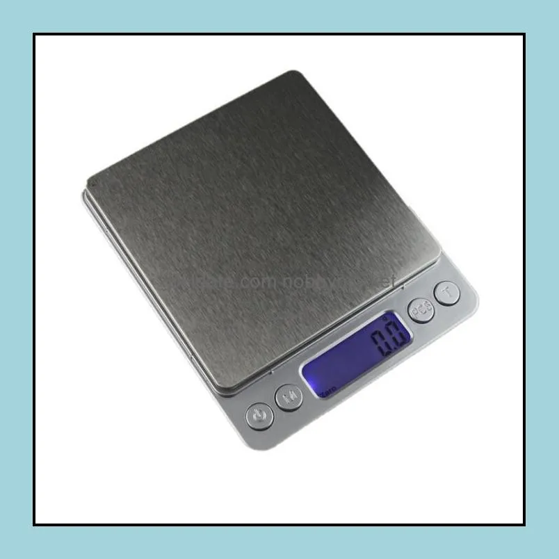 3000g/0.1g Electronic Kitchen Weight Balance Scale 3kg/0.1g High Accuracy Jewelry Food Diet Scales with 2 Strays