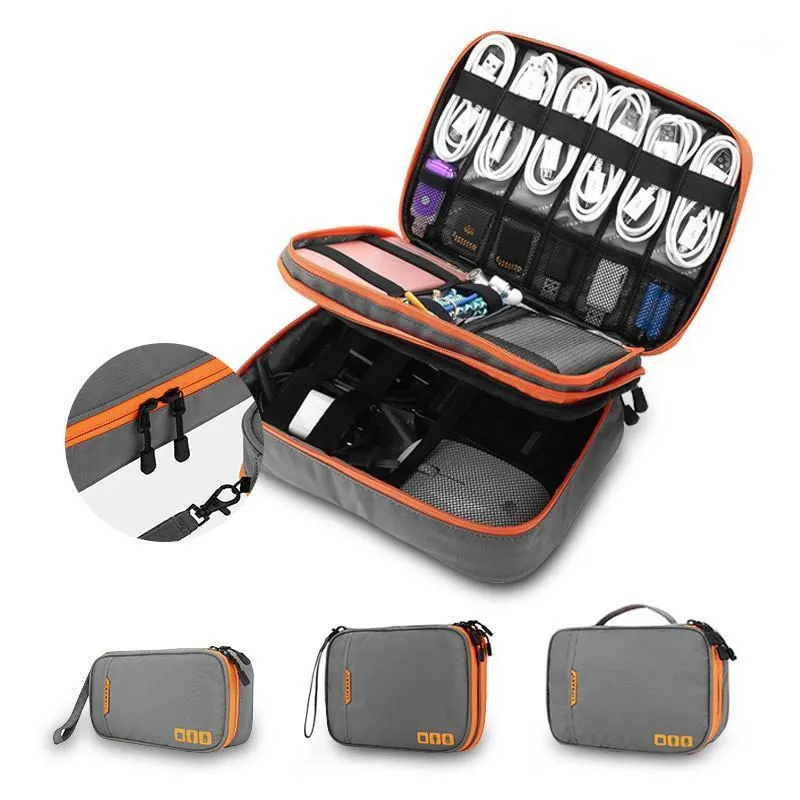 Sacos de Armazenamento Multifunction Digital Viagem Necessária Capacidade Móvel Poder Móvel Fone de Ouvido U Disco Dados Dados Cabo Organizador Bolsa Itens