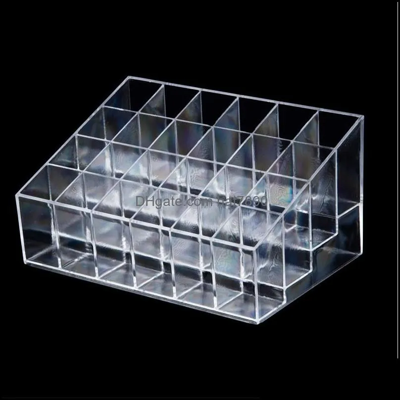 New Fahison Transparent Makeup Box Acrylic Cosmetics Organizer Desktop Clear Box storage Case Large For Women Gifts AF1