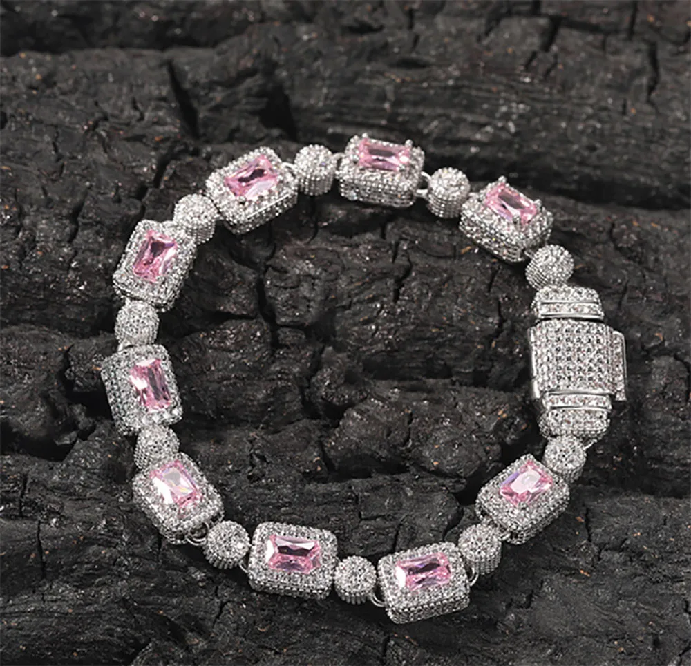 Mens cubic sales zirconia bracelet