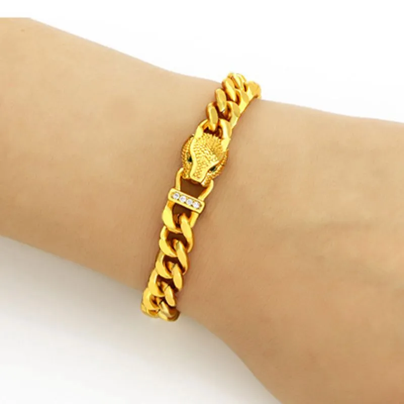 Order GLAMIRA Men's Bracelet Femanda in 0.14 Carat 18k Yellow Gold  Swarovski Crystal | GLAMIRA.in