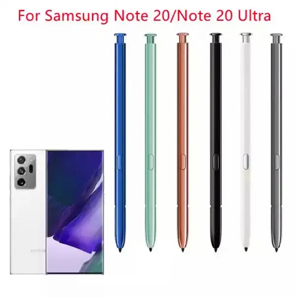 Penna stilo S testata OEM per Samsung Galaxy Note 20 / Penne per scrittura a mano Ultra Touch Screen Mix Nero Bianco Grigio Oro Blu Verde Rosso Rosa 8 colori