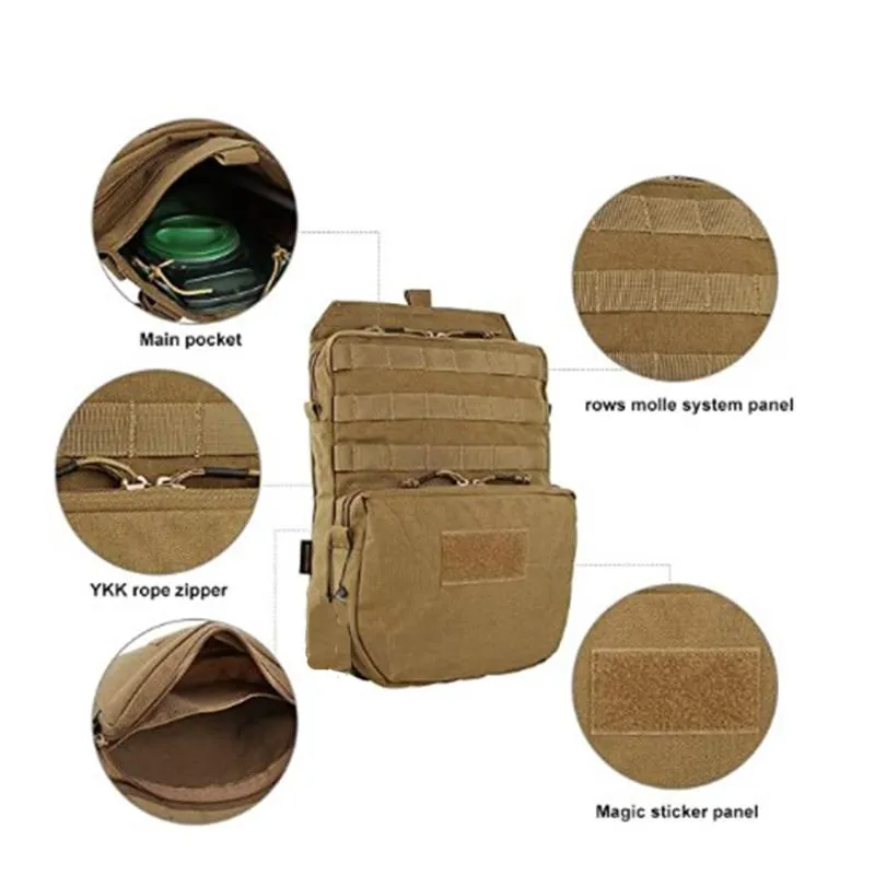 Borse Da Esterno Borsa Tattica Molle Zaino Impermeabile Lidratazione Acqua  Gilet Da Combattimento Militare Accessori Custodia Sportiva Da Caccia Da  14,32 €