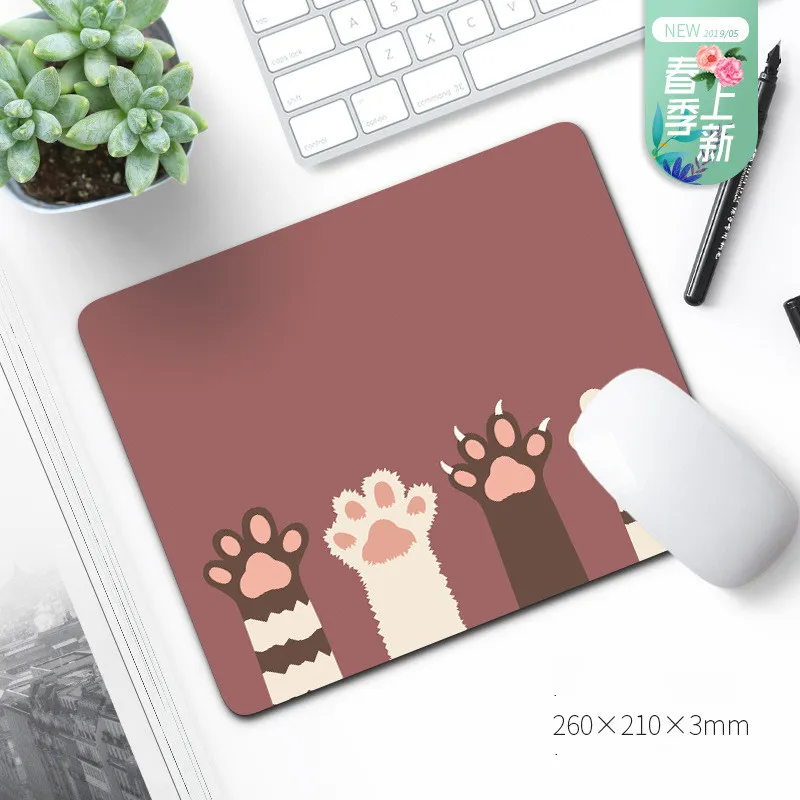 20 21 desktop rubber mouse pad 210*260*3mm square mousepad with multiple patterns gaming mousepads 14 styles