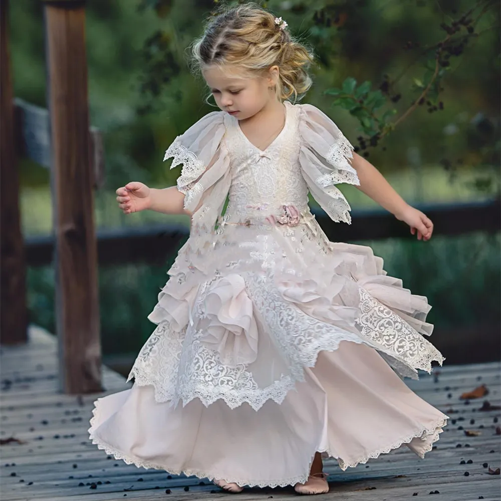 White 1st Communion Dresses, Lace Applique Party... From Freesuit, $90.57 |  DHgate.Com