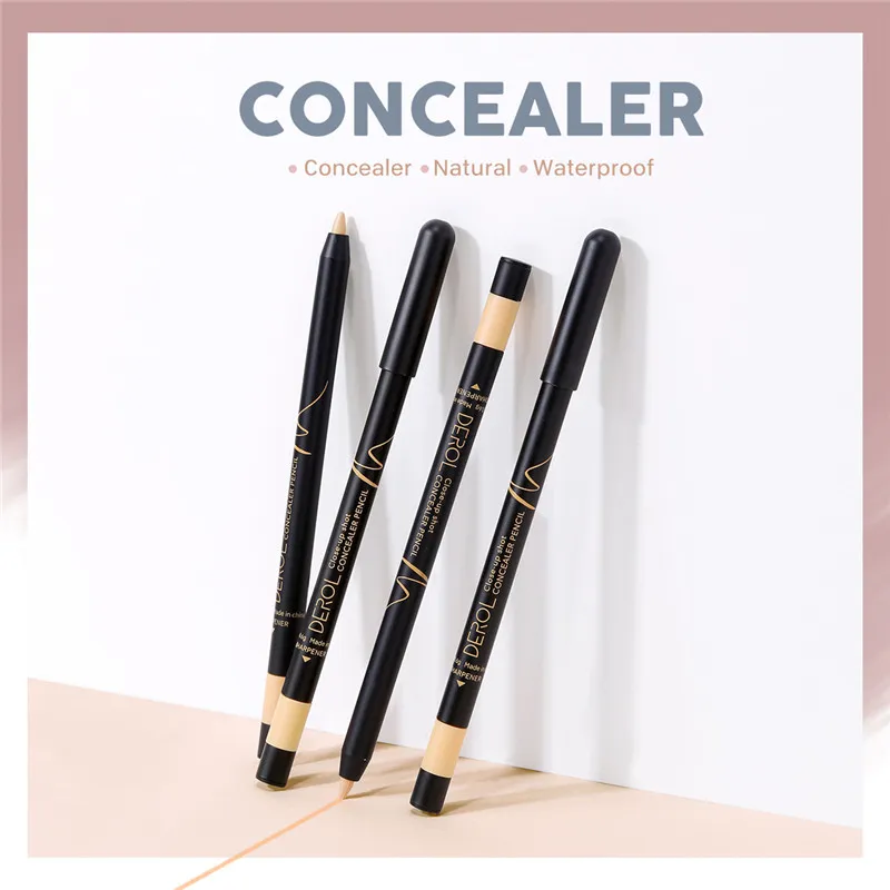 Derol Concealer Pen Face Make Up السائل للماء Contouring مؤسسة كونتور ماكياج المخفي عصا قلم رصاص مستحضرات التجميل