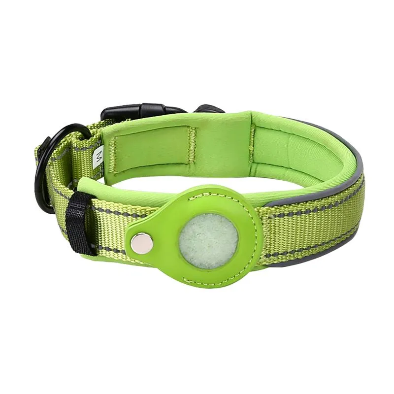Kołnierze dla psów Smycze Podróżuj Pasek Prezent Pet Produkt Trwałe Kołnierz Anti Zagubiony Nylon Portable Tracker Łatwy użytkowanie Home Fit do tagu powietrza