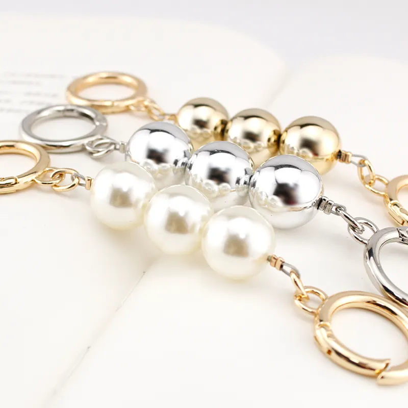 Accessoires de sacs étendre la chaîne de perles, Extension de sac pour femme, sangle d'épaule, décoration en perles, appliquer à l'extension de la sangle de sac