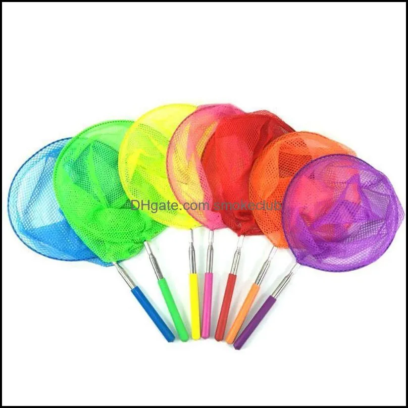 Kids Fishing Net Rainbow Butterfly Insect Catching Nets For Insects Bug Small Fish 2021 #38 Accessories
