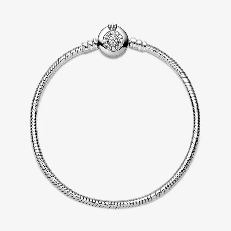 Womens Charm Armband 925 Sterling Silver P Style CZ Zircon Crown Designer Jewelry Ladies Gift Top Quality With Original Box1892667